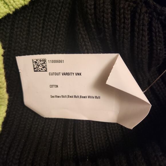 525 AMERICAN Pull Over Knit Cut Out Sweater Estimated Size M/L - Picture 5 of 5